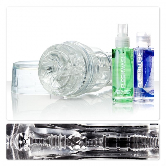 Fleshlight Go Torque Ice - Masturbateur Masculin Transparent - Neuf Sous Blister